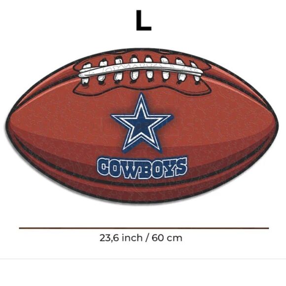 NWT - Iconic Wooden Puzzle Dallas Cowboys - 500 Pieces Football - Picture 6 of 6